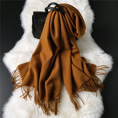 TARANA Virgin Wool Scarf Cashmere Blanket Scarf