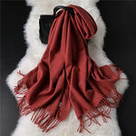 TARANA Virgin Wool Scarf Cashmere Blanket Scarf